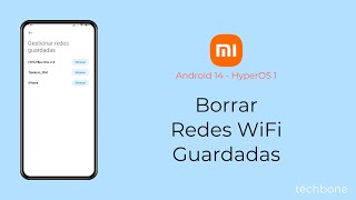 Borrar Redes WiFi Guardadas  Xiaomi Android 14  HyperOS 1 [upl. by Kavanagh]