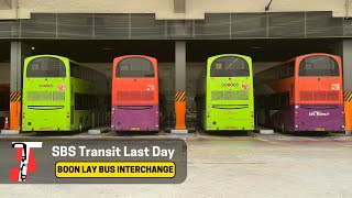 SBS Transit Last Day at Boon Lay Bus Interchange [upl. by Fox]