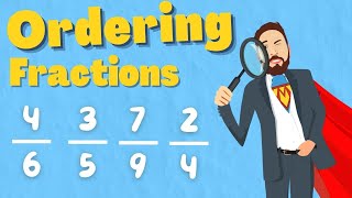 Ordering Fraction With Different Denominators [upl. by Adnilab]