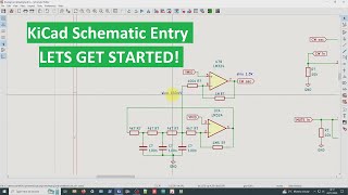 KiCad Schematic Entry for an Analog Card part of the 6502 repeater project [upl. by Oirretno]