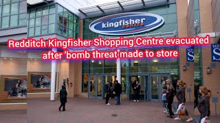 Redditch Kingfisher Shopping Centre evacuated after bomb threat made to store [upl. by Nairolf864]