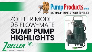 Zoeller Model 95 quotFlowMatequot Sump Pump Product Highlight [upl. by Emmeline]