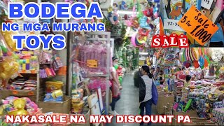 NAKATAGONG BODEGA NG MGA MURANG LARUAN NAKA SALE NA BAGSAK PRESYO PA SA DIVISORIA [upl. by Anide]