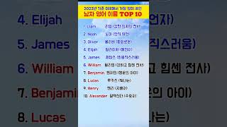 미국에서 가장 많이 쓰이는 남자영어이름 Top10 Most Popular Boy Names 영어이름 추천 영어이름짓기  닉네임만들기  영어이름만들기 [upl. by Bee792]