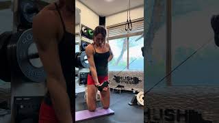 Single arm lateral press down with cable machine [upl. by Bliss]