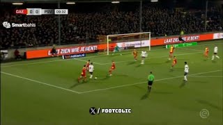 Goal Sergino Dest  Go Ahead Eagles 01 PSV [upl. by Adirehs763]