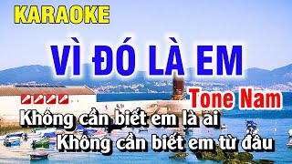 Vì Đó Là Em Karaoke Tone Nam Nhạc Sống  Nguyễn Duy [upl. by Gage]