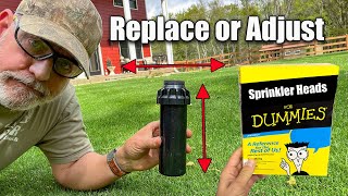 Sprinkler Head Replace  Adjust  Move [upl. by Millian]