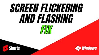 How to Fix Screen Flickering and Flashing on Windows 10 [upl. by Analad]