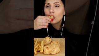 Chicken tenders and fries asmr mukbang eatingsounds [upl. by Nosnek593]