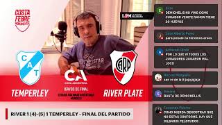 RIVER vs Temperley  EN VIVO  16avos de Final  Copa Argentina  Relata Lito Costa Febre [upl. by Eetnahs]