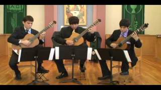 Bach Fugue for Three Guitars [upl. by Hgielram]