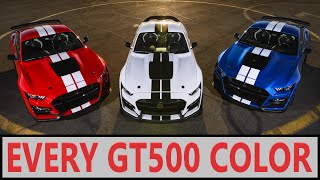 Every GT500 Color 20202022 [upl. by Anirahtak235]