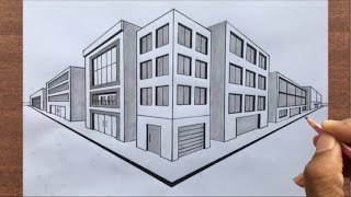 How to Draw a Town in 2Point Perspective [upl. by Hyacinthie]