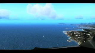 FSX Flight Simulator X HD  Landing Aerosoft Ibiza  Core i7 OC  380 GHz and ATI 4870 HD X2 [upl. by Arahc965]