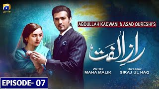 RaazeUlfat episode 07  15 May 2020 [upl. by Elyk]