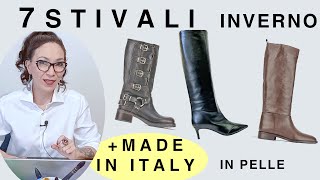 Tutti gli STIVALI Pelle di Tendenza per INVERNO 2024 25 PORTABILI e SCARPE MADE IN ITALY Patoo74 [upl. by Brunhild170]