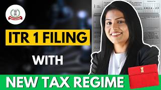 ITR 1 filing online 202425 new regime  ITR new tax regime [upl. by Attenauq]