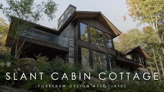 Slant Cabin Cottage  Lake Rosseau ON  Luxury Muskoka Cottage Design [upl. by Ahsieyk70]