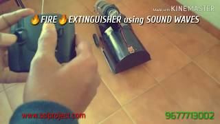 Fire extinguisher using sound waves [upl. by Siver]