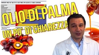 OLIO DI PALMA un po di chiarezza [upl. by Nuarb601]