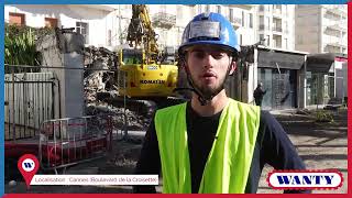 Déconstruction de 3 immeubles sur la Croisette Cannes [upl. by Haron]