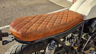 Making a custom seat for my KZ650 bratcafe racer [upl. by Kress414]