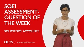 SQE1 Assessment – Question of the Week Solicitors Accounts petty cash [upl. by Noswal]