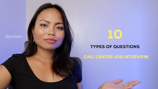 10 Types of Call Center Job Interview Questions [upl. by Aronoel793]