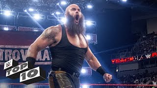 Braun Strowmans monstrous displays of strength  WWE Top 10 [upl. by Mloc]