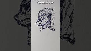 Normal artist vs psychopath Artist shortsvideo shorts art sketch anime [upl. by Fritzie]