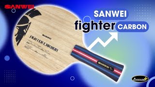 Sanwei Fighter Carbon  Table Tennis Blade test and review [upl. by Ainaj]