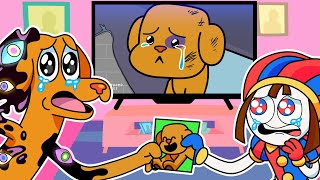 WOOFIE REACTS TO WOOFIE SAD ORIGIN STORY The Amazing Digital Circus Animation [upl. by Ecirehs153]