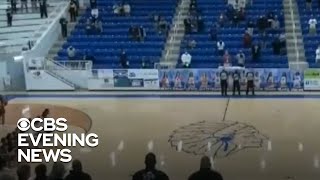 High school basketball announcer crtiticized after using racial slur on broadcast [upl. by Amalberga]