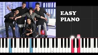 CNCO  Hey DJ EASY Piano Tutorial [upl. by Naols237]