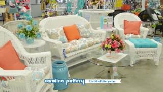 Carolina Pottery Wicker Furniture  Spring 2017 [upl. by Nnylirret]