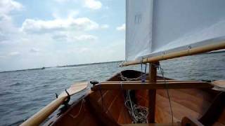 CLCs 17 Northeaster Dory  Sailing Barnegat Bay [upl. by Barbarese]