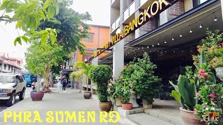 🇹🇭4K｜Walking in Phra Sumen Rd  Villa Bangkok amp Baan Wanchart Bangkok Residences ｜Around KHAOSAN [upl. by Neile]