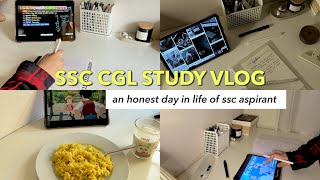 SSC CGL study vlog📚 an honest day in life of ssc aspirant Cgl 2025 ssccgl studyvlog cgl [upl. by Ydniw]