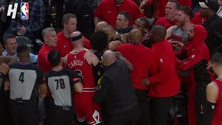 The Bulls amp Jazz got REALLY HEATED in the end 😳 [upl. by Esyla]