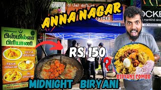 ANNA NAGAR MIDNIGHT BIRYANI COMBO BUDGET FRIENDLY BIRYANI COMBO SHOP IN CHENNAI 🤩BIRYANI ₹150 [upl. by Adamson]