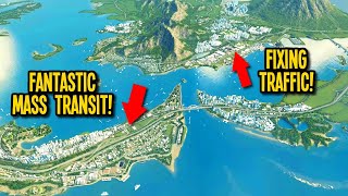 How I Fixed My Citys Traffic Nightmare in Cities Skylines [upl. by Notniv]