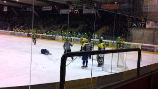 Ice hockey player hits opponent with stick nasty payback [upl. by Tobey]