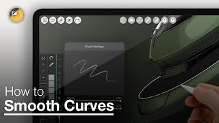 How to Draw with Smooth Curves  Architecture Interior Landscape amp Industrial Design iPad Drawing [upl. by Lymann]