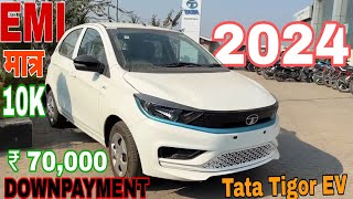 Tata Tigor EV 2024  Tiago EV On Road Price Downpayment amp EMI  Loan Interest Rates [upl. by Aletta620]