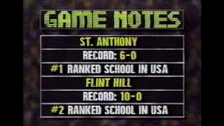 1 St Anthony vs 2 Flint Hill  1989 King Cotton Classic Tournament [upl. by Yart]