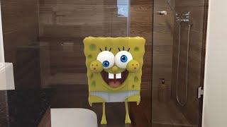 SpongeBob Takes a Bath  SpongeBob in real life [upl. by Mccormac]