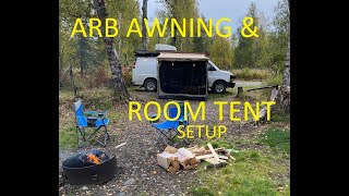 Savana Camper Van  ARB awning and room tent [upl. by Aicirtap]