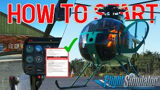 MD 500E  How to Start  InDepth Procedure Tutorial  CowanSim  Microsoft Flight Simulator [upl. by Staal]