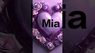 Mia name statusmianame mia name new status 2024 ytshort youtubeshortsviralvideo [upl. by Eioj]